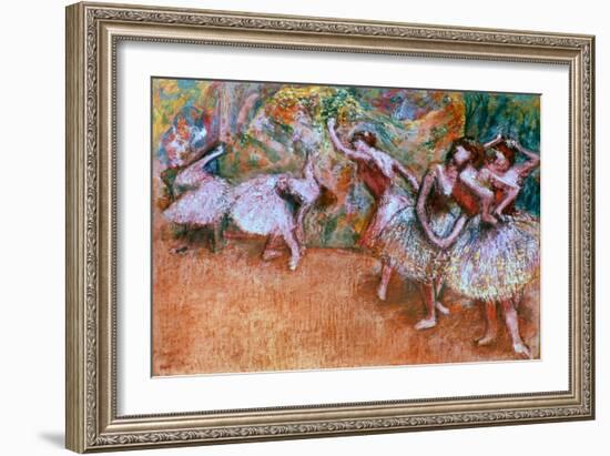 Degas: Ballet Scene-Edgar Degas-Framed Giclee Print