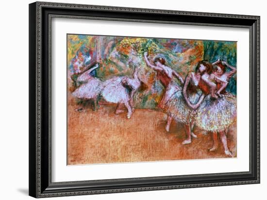 Degas: Ballet Scene-Edgar Degas-Framed Giclee Print