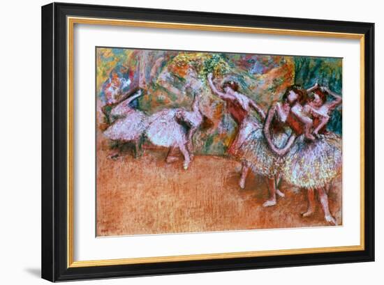 Degas: Ballet Scene-Edgar Degas-Framed Giclee Print