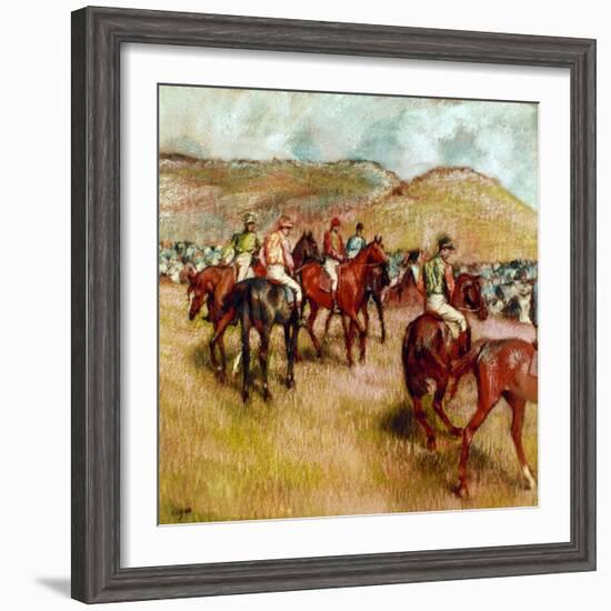 Degas: Before Start, C1893-Edgar Degas-Framed Giclee Print