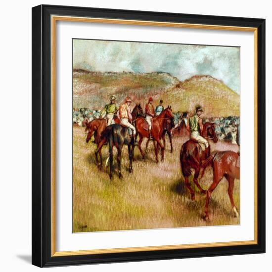 Degas: Before Start, C1893-Edgar Degas-Framed Giclee Print