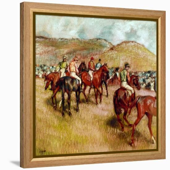 Degas: Before Start, C1893-Edgar Degas-Framed Premier Image Canvas