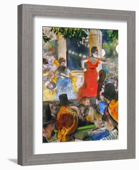 Degas: Concert, C1876-77-Edgar Degas-Framed Giclee Print