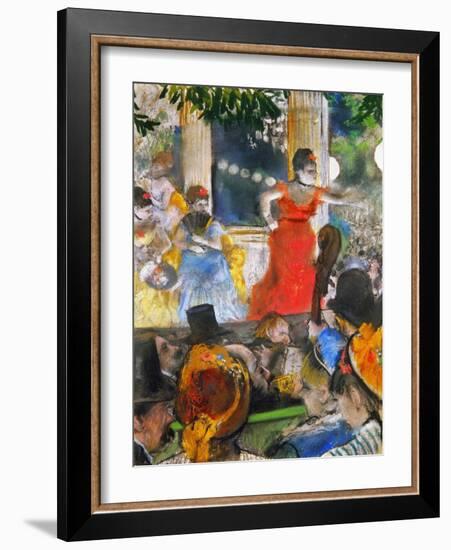 Degas: Concert, C1876-77-Edgar Degas-Framed Giclee Print