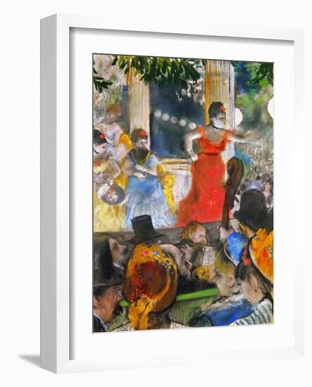 Degas: Concert, C1876-77-Edgar Degas-Framed Giclee Print