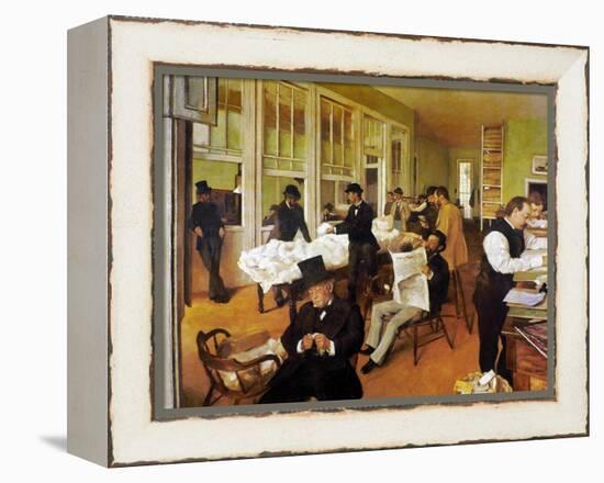 Degas: Cotton Office, 1873-Edgar Degas-Framed Premier Image Canvas