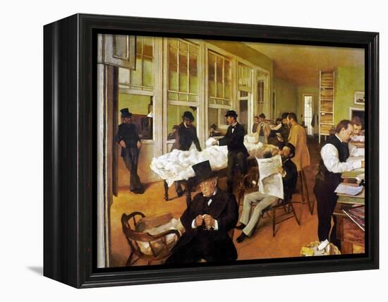 Degas: Cotton Office, 1873-Edgar Degas-Framed Premier Image Canvas