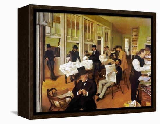 Degas: Cotton Office, 1873-Edgar Degas-Framed Premier Image Canvas