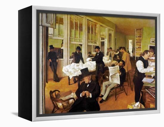 Degas: Cotton Office, 1873-Edgar Degas-Framed Premier Image Canvas