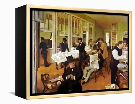 Degas: Cotton Office, 1873-Edgar Degas-Framed Premier Image Canvas