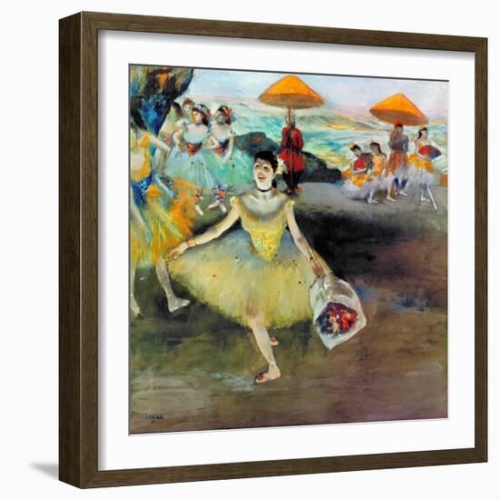 Degas: Dancer, 1878-Edgar Degas-Framed Giclee Print