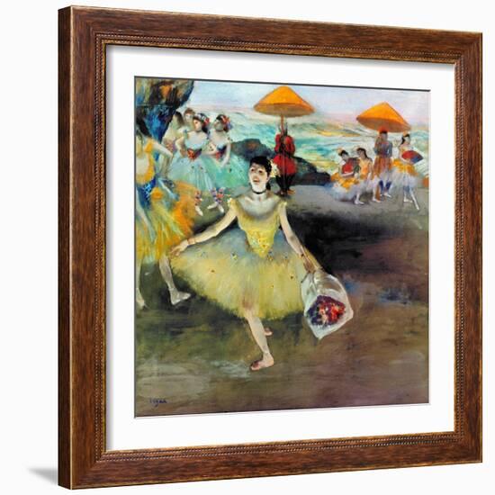 Degas: Dancer, 1878-Edgar Degas-Framed Giclee Print