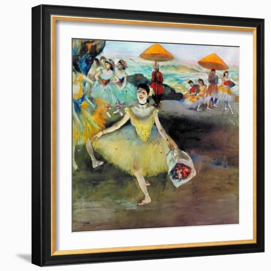 Degas: Dancer, 1878-Edgar Degas-Framed Giclee Print