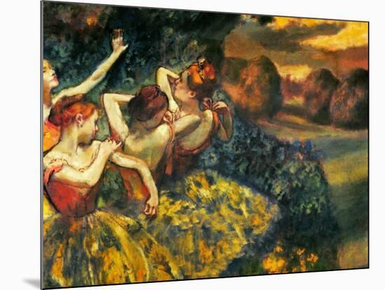 Degas: Four Dancers, C1899-Edgar Degas-Mounted Giclee Print