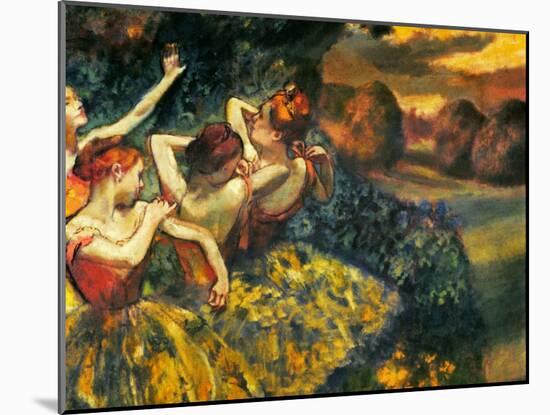 Degas: Four Dancers, C1899-Edgar Degas-Mounted Giclee Print