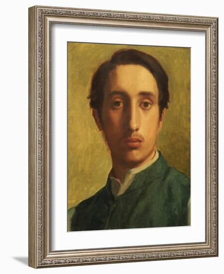 Degas in a Green Waistcoat, circa 1855-1856-Edgar Degas-Framed Giclee Print