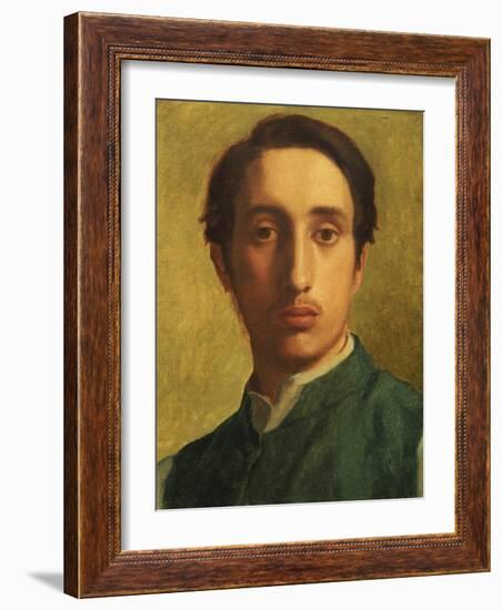 Degas in a Green Waistcoat, circa 1855-1856-Edgar Degas-Framed Giclee Print