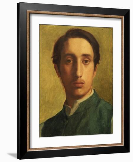 Degas in a Green Waistcoat, circa 1855-1856-Edgar Degas-Framed Giclee Print