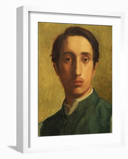 Degas in a Green Waistcoat, circa 1855-1856-Edgar Degas-Framed Giclee Print