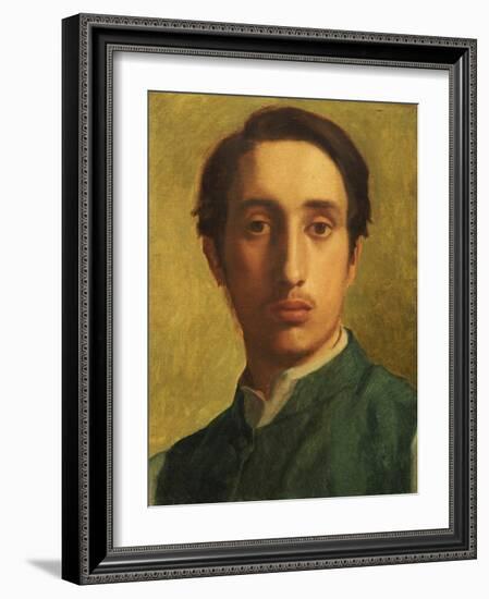 Degas in a Green Waistcoat, circa 1855-1856-Edgar Degas-Framed Giclee Print