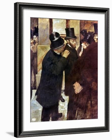 Degas: Stock Exchange-Edgar Degas-Framed Giclee Print