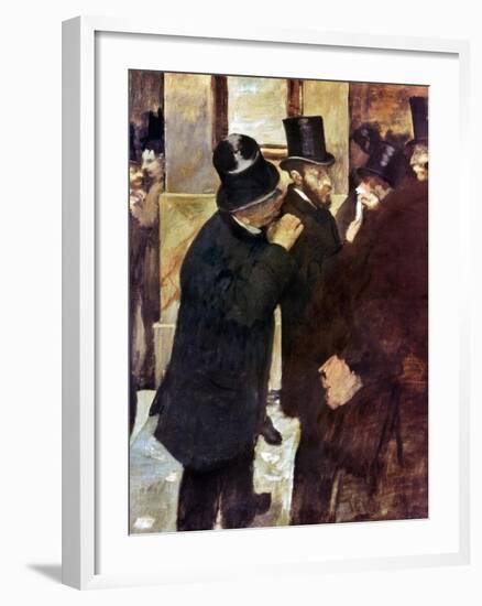 Degas: Stock Exchange-Edgar Degas-Framed Giclee Print