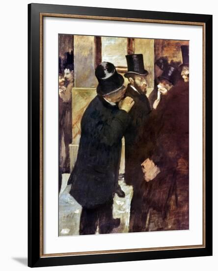 Degas: Stock Exchange-Edgar Degas-Framed Giclee Print