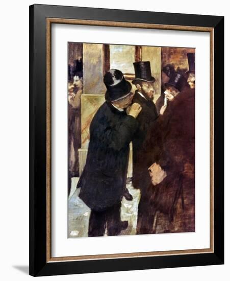 Degas: Stock Exchange-Edgar Degas-Framed Giclee Print