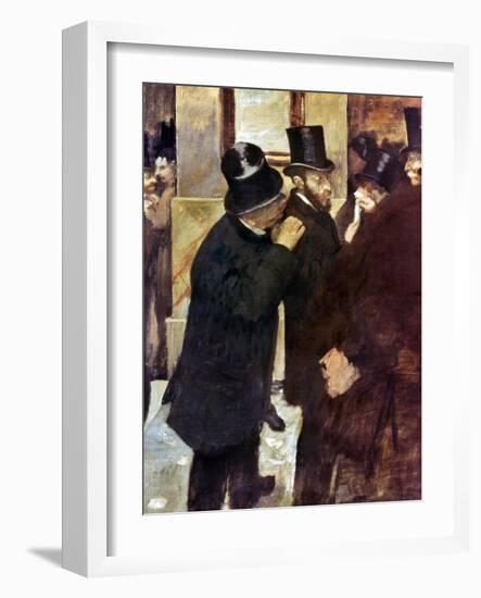 Degas: Stock Exchange-Edgar Degas-Framed Giclee Print