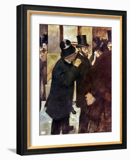 Degas: Stock Exchange-Edgar Degas-Framed Giclee Print
