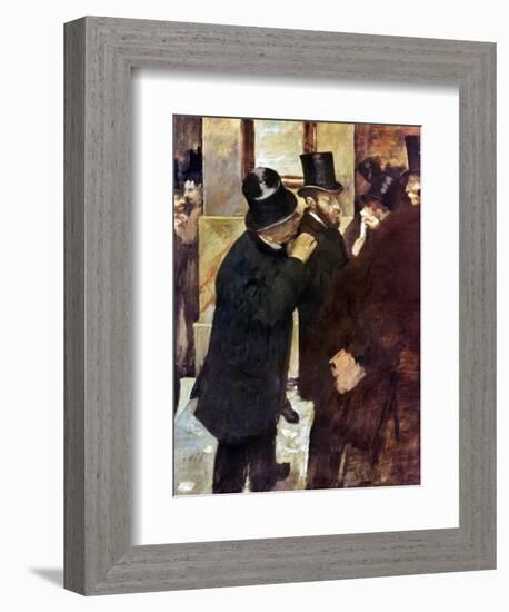 Degas: Stock Exchange-Edgar Degas-Framed Giclee Print