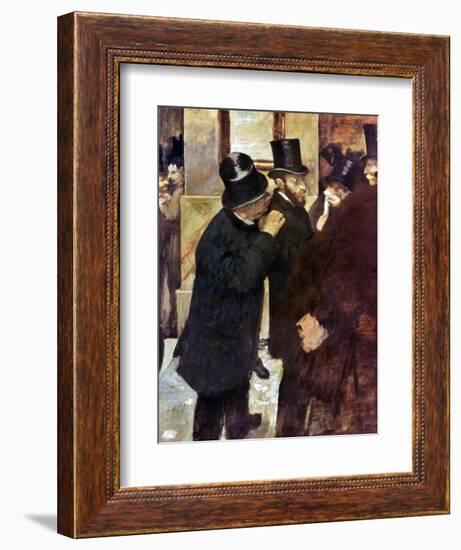 Degas: Stock Exchange-Edgar Degas-Framed Giclee Print