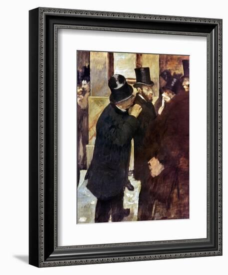 Degas: Stock Exchange-Edgar Degas-Framed Giclee Print