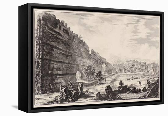 Degli Avanzi Del Castro Pretorio Nella Villa Adriana a Tivoli, 18Th Century (Etching)-Giovanni Battista Piranesi-Framed Premier Image Canvas