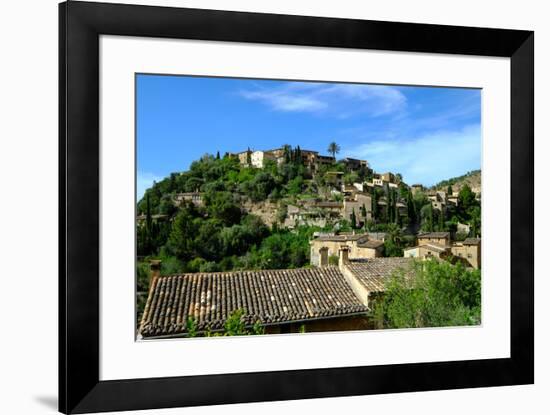 Deia village, Tramuntana Mountain Range, Majorca, Balearic Islands, Spain, Europe-Carlo Morucchio-Framed Photographic Print