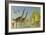 Deinocheirus Dinosaurs Watch a Group of Argentinosaurus Walk Through Shallow Waters-null-Framed Premium Giclee Print