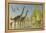 Deinocheirus Dinosaurs Watch a Group of Argentinosaurus Walk Through Shallow Waters-null-Framed Stretched Canvas