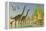 Deinocheirus Dinosaurs Watch a Group of Argentinosaurus Walk Through Shallow Waters-null-Framed Stretched Canvas