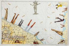 Sea Legs, 2016 (Collage on Nautical Chart)-Deirdre Kelly-Framed Giclee Print
