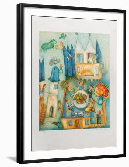 Dejeuner a Chamblanc-Francoise Deberdt-Framed Premium Edition