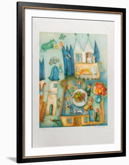 Dejeuner a Chamblanc-Francoise Deberdt-Framed Premium Edition