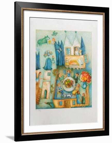 Dejeuner a Chamblanc-Francoise Deberdt-Framed Premium Edition