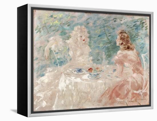Dejeuner Intime, (Oil on Canvas)-Louis Icart-Framed Premier Image Canvas