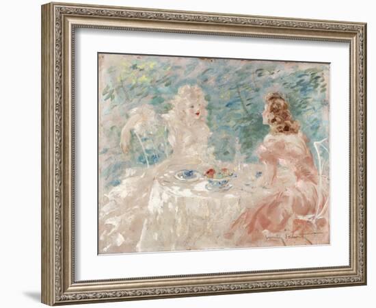 Dejeuner Intime, (Oil on Canvas)-Louis Icart-Framed Giclee Print