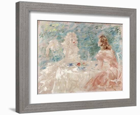 Dejeuner Intime, (Oil on Canvas)-Louis Icart-Framed Giclee Print