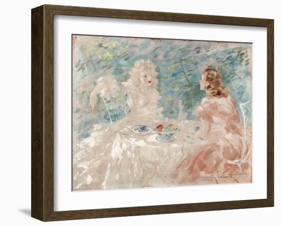 Dejeuner Intime, (Oil on Canvas)-Louis Icart-Framed Giclee Print