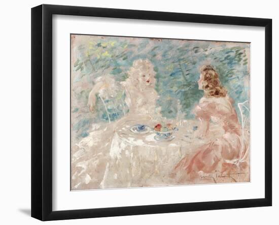 Dejeuner Intime, (Oil on Canvas)-Louis Icart-Framed Giclee Print