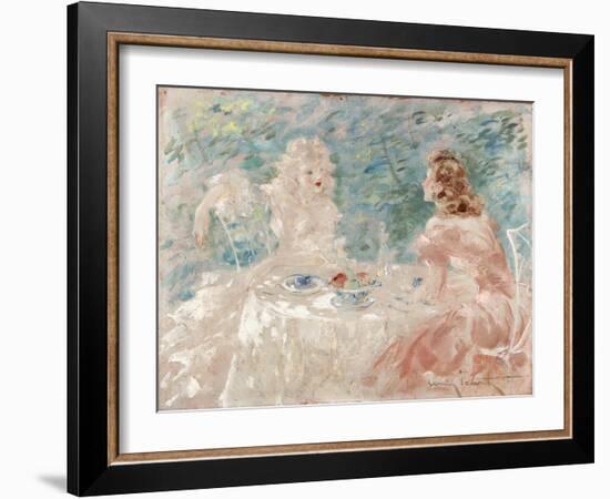 Dejeuner Intime, (Oil on Canvas)-Louis Icart-Framed Giclee Print