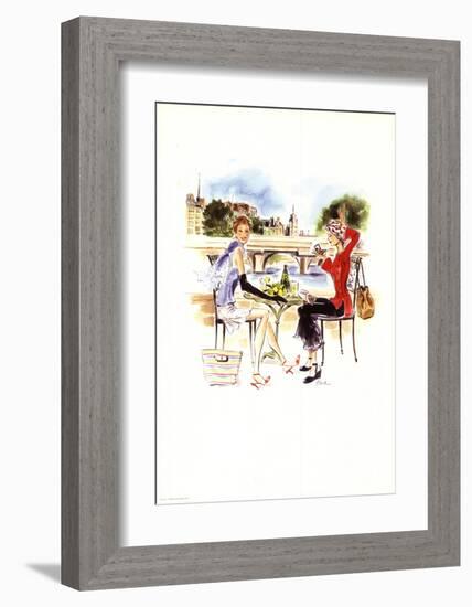 Dejeuner Parisien-Tina-Framed Art Print