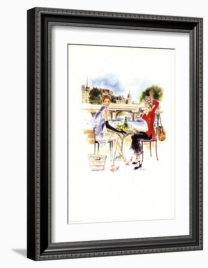 Dejeuner Parisien-Tina-Framed Art Print